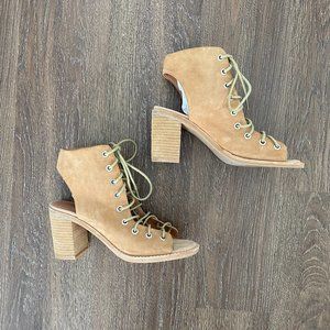 JEFFREY CAMPBELL FREE PEOPLE LACE-UP HEEL